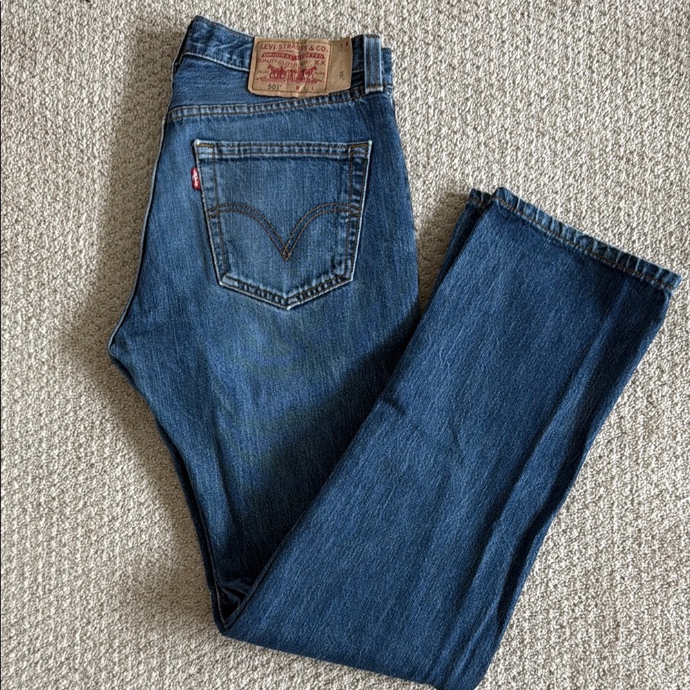 Vintage Levi's Authentic Blue Straight Leg Jeans